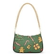 thumbnail image 1 of FORMRS Womens Shoulder Bag with Chain Strap Clutch Purse Cute Tote Handbag, Yellow Christmas Gingerbread, 1 of 7
