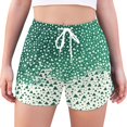 thumbnail image 1 of FORMRS Womens Swim Shorts Mesh Liner Quick Dry Casual Beach Board Bottom with Pockets, Sizes S-2XL, Green and White Pattern, 1 of 9