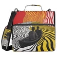 thumbnail image 1 of FORMRS Zipper Binder with Shoulder Strap 2-inch Ring 500 Sheet Capacity File Bag, Abstract Boat, 1 of 5