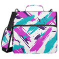 thumbnail image 1 of FORMRS Zipper Binder with Shoulder Strap 1.5-inch Ring 500 Sheet Capacity File Bag, Abstract Drawing, 1 of 5