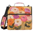 thumbnail image 1 of FORMRS Zipper Binder with Shoulder Strap 2-inch Ring 500 Sheet Capacity File Bag, Abstract Floral, 1 of 5