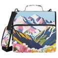 thumbnail image 1 of FORMRS Zipper Binder with Shoulder Strap 2-inch Ring 500 Sheet Capacity File Bag, Abstract Mountain, 1 of 5