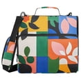 thumbnail image 1 of FORMRS Zipper Binder with Shoulder Strap 2-inch Ring 500 Sheet Capacity File Bag, Abstract Plants, 1 of 5