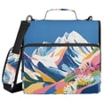 thumbnail image 1 of FORMRS Zipper Binder with Shoulder Strap 2-inch Ring 500 Sheet Capacity File Bag, Abstract Snow Mountain, 1 of 5