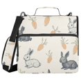 thumbnail image 1 of FORMRS Zipper Binder with Shoulder Strap 2-inch Ring 500 Sheet Capacity File Bag, Adorable Bunnies, 1 of 5