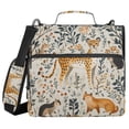 thumbnail image 1 of FORMRS Zipper Binder with Shoulder Strap 2-inch Ring 500 Sheet Capacity File Bag, Animals in A Forest Pattern, 1 of 5