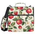 thumbnail image 1 of FORMRS Zipper Binder with Shoulder Strap 2-inch Ring 500 Sheet Capacity File Bag, Apple Leaves Pattern, 1 of 5