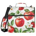 thumbnail image 1 of FORMRS Zipper Binder with Shoulder Strap 2-inch Ring 500 Sheet Capacity File Bag, Apple Pattern, 1 of 5