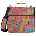 thumbnail image 1 of FORMRS Zipper Binder with Shoulder Strap 2-inch Ring 500 Sheet Capacity File Bag, Art City, 1 of 5