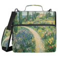 thumbnail image 1 of FORMRS Zipper Binder with Shoulder Strap 2-inch Ring 500 Sheet Capacity File Bag, Art Garden Scene, 1 of 5