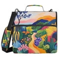 thumbnail image 1 of FORMRS Zipper Binder with Shoulder Strap 2-inch Ring 500 Sheet Capacity File Bag, Art Path, 1 of 5