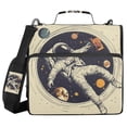 thumbnail image 1 of FORMRS Zipper Binder with Shoulder Strap 2-inch Ring 500 Sheet Capacity File Bag, Astronaut Floating, 1 of 5
