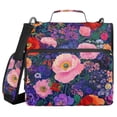thumbnail image 1 of FORMRS Zipper Binder with Shoulder Strap 2-inch Ring 500 Sheet Capacity File Bag, Beautiful Floral Pattern, 1 of 5
