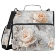 thumbnail image 1 of FORMRS Zipper Binder with Shoulder Strap 2-inch Ring 500 Sheet Capacity File Bag, Beautiful Floral, 1 of 5