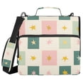 thumbnail image 1 of FORMRS Zipper Binder with Shoulder Strap 2-inch Ring 500 Sheet Capacity File Bag, Beige Abstract, 1 of 5
