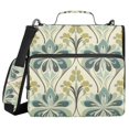 thumbnail image 1 of FORMRS Zipper Binder with Shoulder Strap 2-inch Ring 500 Sheet Capacity File Bag, Beige Floral Pattern, 1 of 5