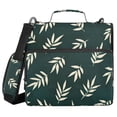 thumbnail image 1 of FORMRS Zipper Binder with Shoulder Strap 2-inch Ring 500 Sheet Capacity File Bag, Beige Leaves, 1 of 5