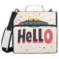 thumbnail image 1 of FORMRS Zipper Binder with Shoulder Strap 2-inch Ring 500 Sheet Capacity File Bag, Beige UFO, 1 of 5