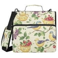 thumbnail image 1 of FORMRS Zipper Binder with Shoulder Strap 1.5-inch Ring 500 Sheet Capacity File Bag, Birds with Strawberries, 1 of 5
