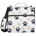 thumbnail image 1 of FORMRS Zipper Binder with Shoulder Strap 2-inch Ring 500 Sheet Capacity File Bag, Black Cat Paw, 1 of 5