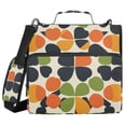 thumbnail image 1 of FORMRS Zipper Binder with Shoulder Strap 2-inch Ring 500 Sheet Capacity File Bag, Black Clover Pattern, 1 of 5