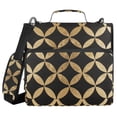 thumbnail image 1 of FORMRS Zipper Binder with Shoulder Strap 2-inch Ring 500 Sheet Capacity File Bag, Black Geometric, 1 of 5
