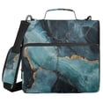 thumbnail image 1 of FORMRS Zipper Binder with Shoulder Strap 2-inch Ring 500 Sheet Capacity File Bag, Black Marble, 1 of 5