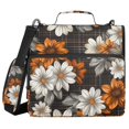 thumbnail image 1 of FORMRS Zipper Binder with Shoulder Strap 2-inch Ring 500 Sheet Capacity File Bag, Black Plaid Floral, 1 of 5
