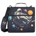 thumbnail image 1 of FORMRS Zipper Binder with Shoulder Strap 2-inch Ring 500 Sheet Capacity File Bag, Black Record, 1 of 5