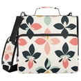 thumbnail image 1 of FORMRS Zipper Binder with Shoulder Strap 2-inch Ring 500 Sheet Capacity File Bag, Black Retro Flower, 1 of 5