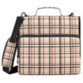 thumbnail image 1 of FORMRS Zipper Binder with Shoulder Strap 2-inch Ring 500 Sheet Capacity File Bag, Black Tartan, 1 of 5