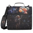 thumbnail image 1 of FORMRS Zipper Binder with Shoulder Strap 2-inch Ring 500 Sheet Capacity File Bag, Black Watercolor Space, 1 of 5
