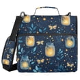 thumbnail image 1 of FORMRS Zipper Binder with Shoulder Strap 2-inch Ring 500 Sheet Capacity File Bag, Blue Fireflies Pattern, 1 of 5