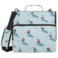 thumbnail image 1 of FORMRS Zipper Binder with Shoulder Strap 2-inch Ring 500 Sheet Capacity File Bag, Blue Ice Hockey, 1 of 5