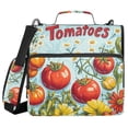 thumbnail image 1 of FORMRS Zipper Binder with Shoulder Strap 2-inch Ring 500 Sheet Capacity File Bag, Blue Tomatoes, 1 of 5