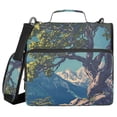 thumbnail image 1 of FORMRS Zipper Binder with Shoulder Strap 2-inch Ring 500 Sheet Capacity File Bag, Blue Tree, 1 of 5