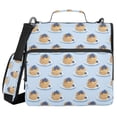 thumbnail image 1 of FORMRS Zipper Binder with Shoulder Strap 2-inch Ring 500 Sheet Capacity File Bag, Blueberry Pancake Pattern, 1 of 5