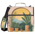 thumbnail image 1 of FORMRS Zipper Binder with Shoulder Strap 2-inch Ring 500 Sheet Capacity File Bag, Boho Plants, 1 of 5