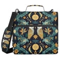 thumbnail image 1 of FORMRS Zipper Binder with Shoulder Strap 2-inch Ring 500 Sheet Capacity File Bag, Brown Mystical Owls, 1 of 5