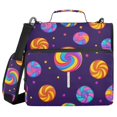 thumbnail image 1 of FORMRS Zipper Binder with Shoulder Strap 2-inch Ring 500 Sheet Capacity File Bag, Candy Carnival, 1 of 5