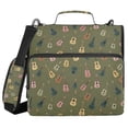thumbnail image 1 of FORMRS Zipper Binder with Shoulder Strap 2-inch Ring 500 Sheet Capacity File Bag, Cartoon Guitar Pattern, 1 of 5