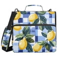 thumbnail image 1 of FORMRS Zipper Binder with Shoulder Strap 2-inch Ring 500 Sheet Capacity File Bag, Cartoon Lemon Leaves, 1 of 5