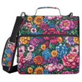 thumbnail image 1 of FORMRS Zipper Binder with Shoulder Strap 2-inch Ring 500 Sheet Capacity File Bag, Charming Floral Pattern, 1 of 5