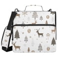 thumbnail image 1 of FORMRS Zipper Binder with Shoulder Strap 2-inch Ring 500 Sheet Capacity File Bag, Christmas Forest, 1 of 5