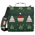 thumbnail image 1 of FORMRS Zipper Binder with Shoulder Strap 2-inch Ring 500 Sheet Capacity File Bag, Christmas Santa Hats, 1 of 5