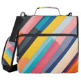 thumbnail image 1 of FORMRS Zipper Binder with Shoulder Strap 2-inch Ring 500 Sheet Capacity File Bag, Color Striped, 1 of 5