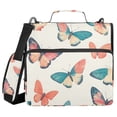 thumbnail image 1 of FORMRS Zipper Binder with Shoulder Strap 2-inch Ring 500 Sheet Capacity File Bag, Colorful Butterflies, 1 of 5
