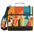 thumbnail image 1 of FORMRS Zipper Binder with Shoulder Strap 2-inch Ring 500 Sheet Capacity File Bag, Colorful Cocktails, 1 of 5