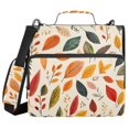 thumbnail image 1 of FORMRS Zipper Binder with Shoulder Strap 2-inch Ring 500 Sheet Capacity File Bag, Colorful Leaves, 1 of 5
