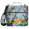 thumbnail image 1 of FORMRS Zipper Binder with Shoulder Strap 2-inch Ring 500 Sheet Capacity File Bag, Colorful Leaves, 1 of 5